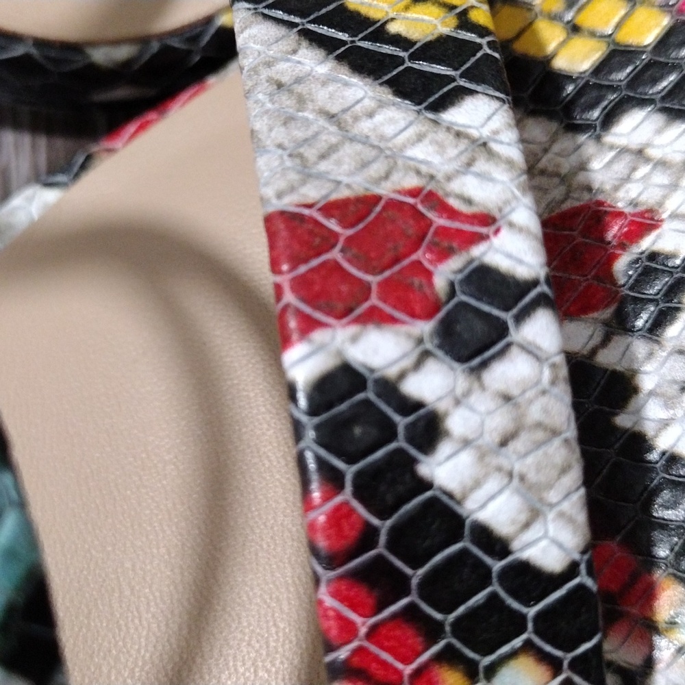 Antonio Melani Red, Yellow And Green Python Print… - image 3